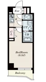 東京都新宿区横寺町【マンション】の間取り