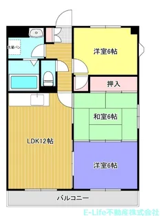 グランディールA・B【2階】の間取り