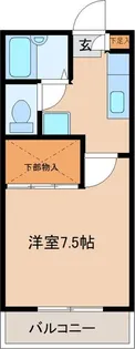 コンフォート東仙台【1階】の間取り