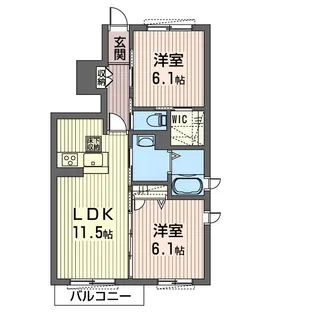 La Vierge(ラ・ヴィエルジュ)【1階】の間取り