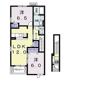 ベル メゾンB【2階】の間取り