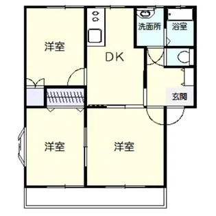 ラベンダー八幡A【2階】の間取り