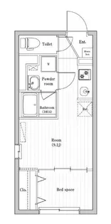 ハーモニーフラッツ住吉【1階】の間取り