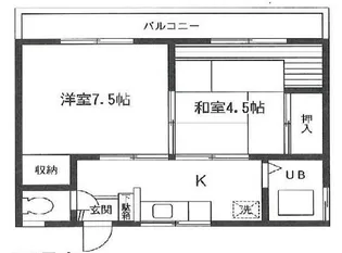 石井アパート【2階】の間取り