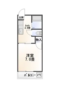 アーリーアメリカン【2階】の間取り