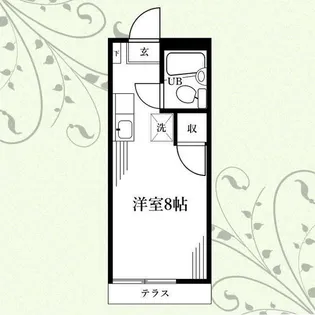 山仁ハイツ【1階】の間取り