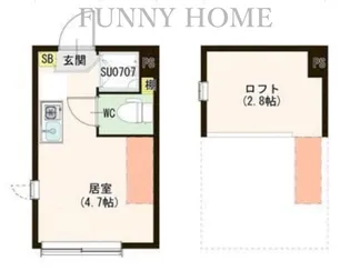 東京都世田谷区桜上水5【アパート】の間取り