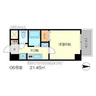 Un Castello 西院【5階】の間取り