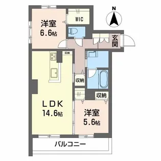 シャーメゾン舞子【2階】の間取り