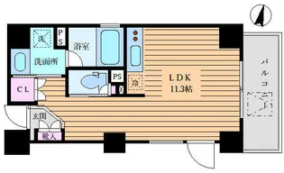 パークヒルズ赤坂【7階】の間取り