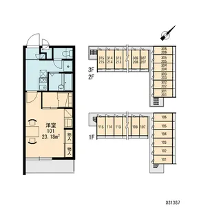 北谷II【1階】の間取り