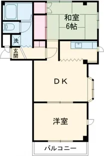 タカラ峰ハイツB棟【3階】の間取り