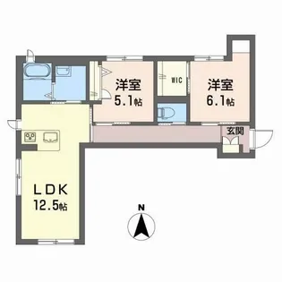 BEREO Comfort Kitashimada【3階】の間取り