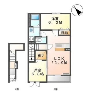 ステラソル【2階】の間取り