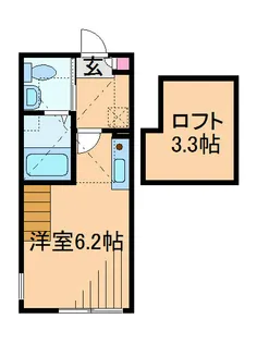 神奈川県川崎市中原区苅宿【アパート】の間取り