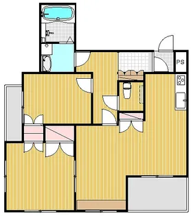 サンライズ山の手III【2階】の間取り