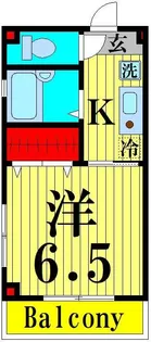 グランデールIII秋山【1階】の間取り
