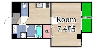 ヴィラナリー放出【9階】の間取り