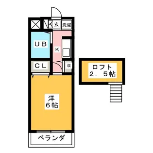 メゾン鶴ヶ島【2階】の間取り