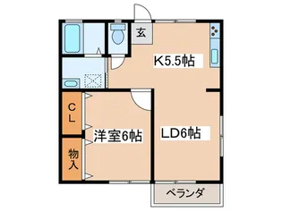 ウェルコート湘南【1階】の間取り