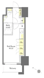 プライムメゾン中目黒【3階】の間取り