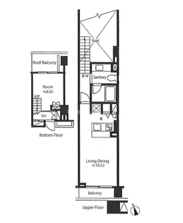 カスタリア戸越駅前【3階】の間取り