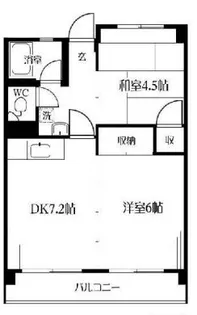 ネイヴィーフィールド井土ヶ谷【4階】の間取り