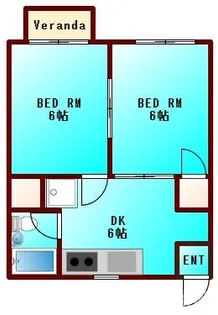 富田中央ビル【4階】の間取り