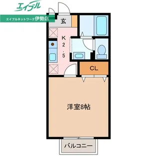 みいと寮 らん【2階】の間取り