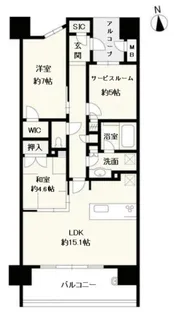 プレミスト京町本丁【7階】の間取り