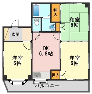 東京都江戸川区南小岩2【マンション】の間取り