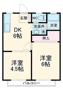 フローラル中尾【2階】の間取り