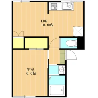 コーポ井福【1階】の間取り