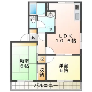 フォレストハイツ【2階】の間取り