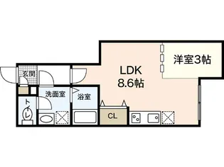 Branche宇品【2階】の間取り