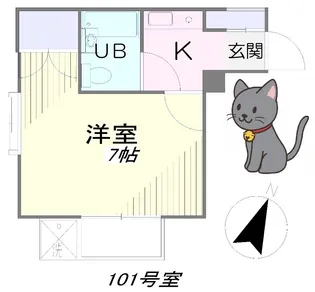 オールドシティハイツ【1階】の間取り