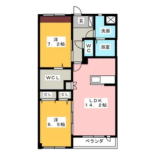 Ever Green【1階】の間取り