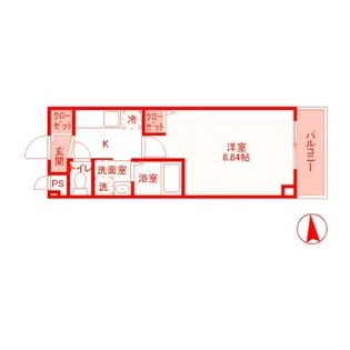 ベルレジデンス【3階】の間取り