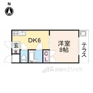 シャンクレール小桜【2階】の間取り