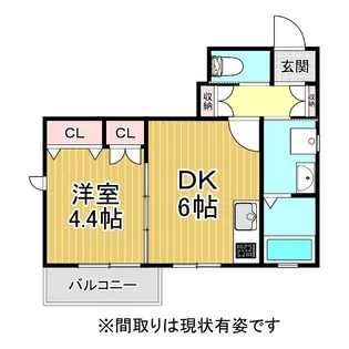 アペゼ六甲【1階】の間取り