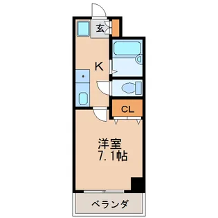 クレール車道I【2階】の間取り