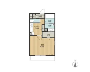 パーク フォンターナ【1階】の間取り