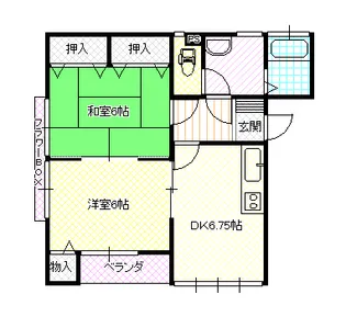 ハイム大館【1階】の間取り