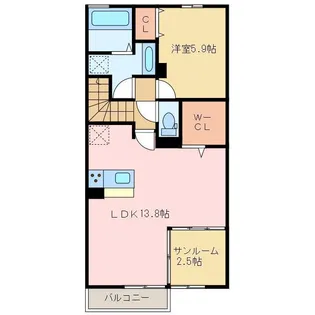 パールリリィ【1階】の間取り