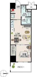 ブランヴェール【10階】の間取り