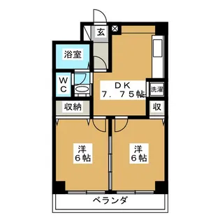 メゾン・デュース中葛西【5階】の間取り