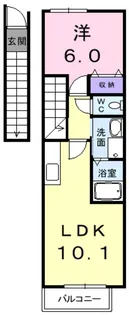 ソレアード【2階】の間取り