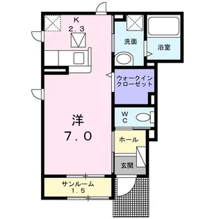 フラン・ジェルメ【1階】の間取り