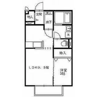 ボヌール清原【2階】の間取り