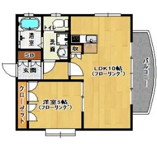 グランドキャニオン【5階】の間取り